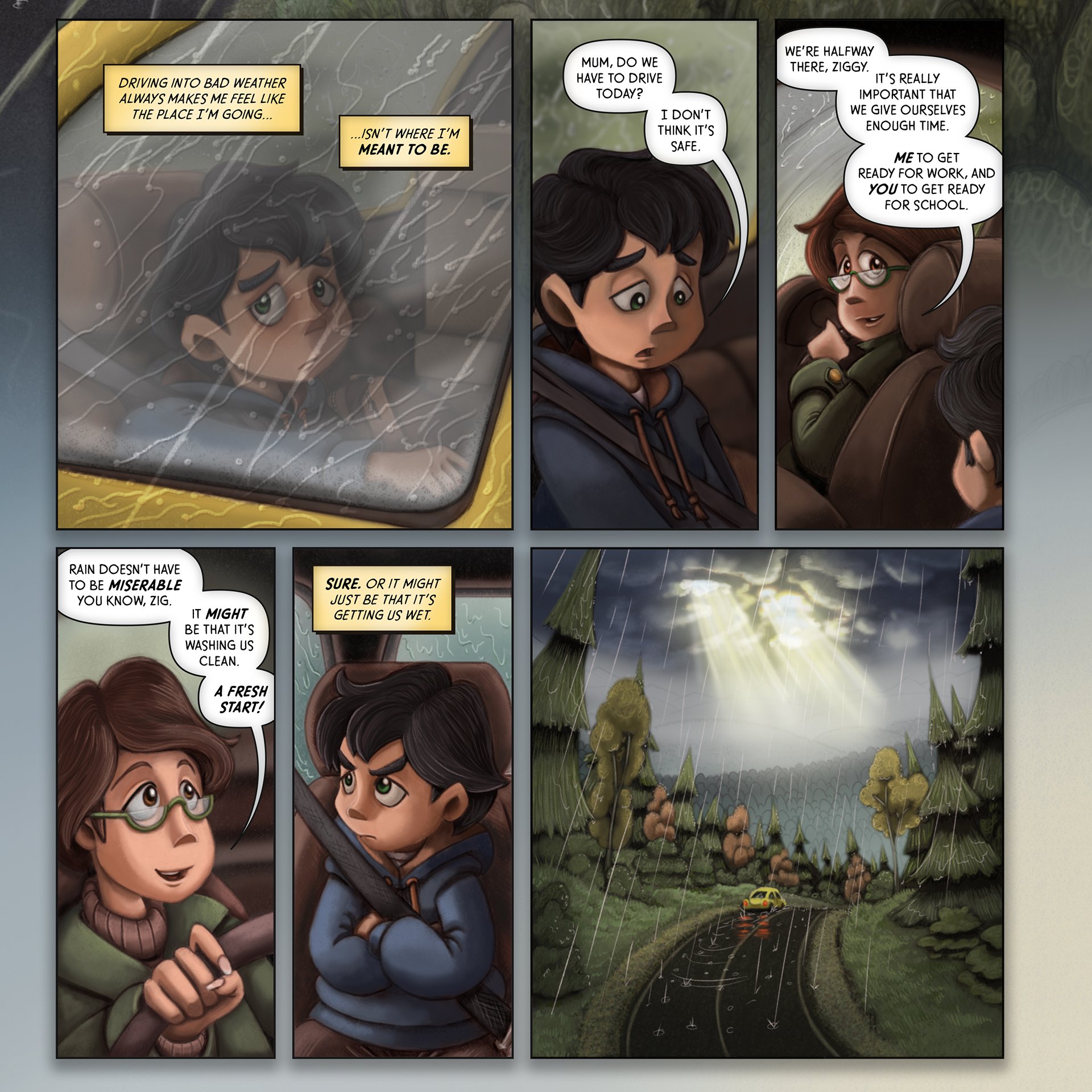 'Tangled Pines Page 04 Sample' by Ben Lambert